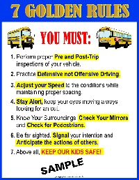 school bus safety posters